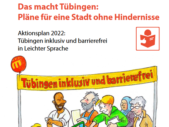 Titelbild des Aktiopnsplanes Tübingen in Leichter Sprache